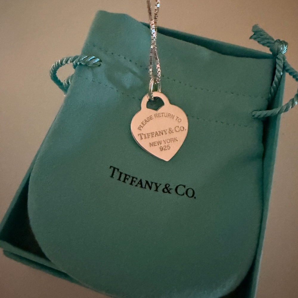 Tiffany & Co. Silver Heart Pendant Necklace